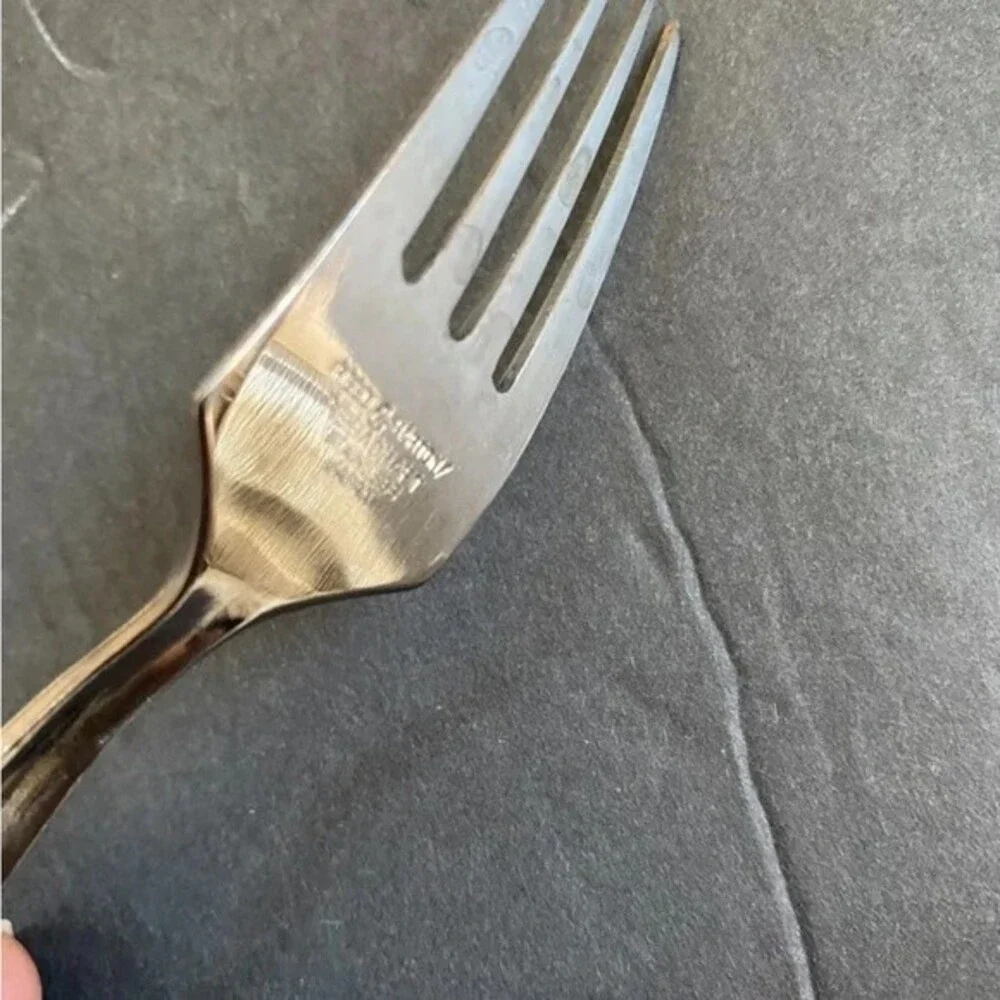 Reed & Barton Rebacraft Royal Bamboo Stainless Flatware Knife ,Fork 8 piece